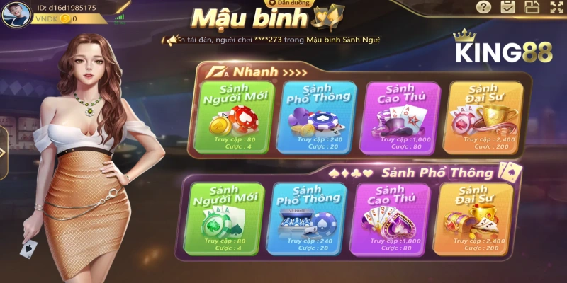 Thống kê 4 phòng chơi đẳng cấp tại Binh Xập Xám